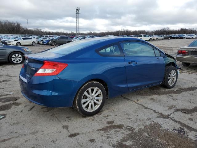 2HGFG3B87CH547035 - 2012 HONDA CIVIC EX BLUE photo 3