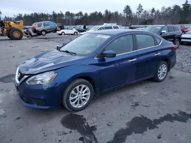 3N1AB7APXKY328220 - 2019 NISSAN SENTRA S BLUE photo 1