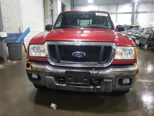 1FTZR45E34PA62367 - 2004 FORD RANGER SUPER CAB RED photo 5