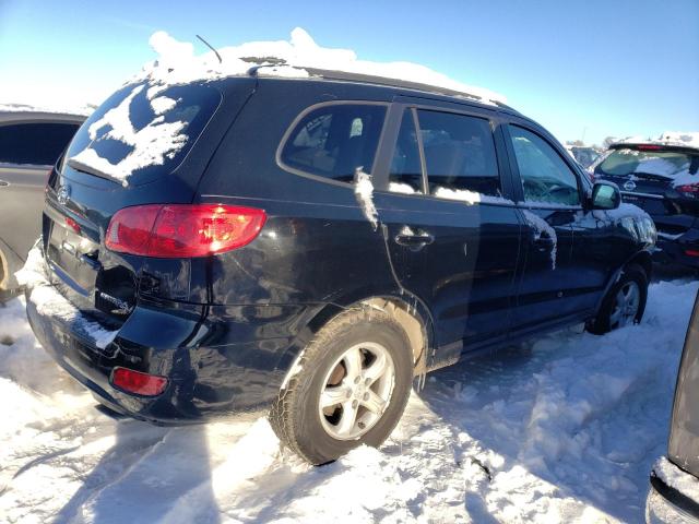 5NMSG13D77H036450 - 2007 HYUNDAI SANTA FE GLS BLACK photo 3