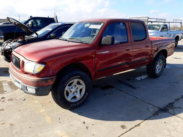 5TEGN92NX2Z018568 - 2002 TOYOTA TACOMA DOUBLE CAB PRERUNNER MAROON photo 1