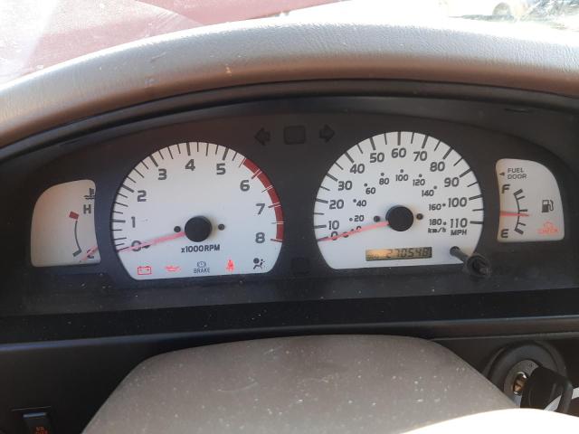 5TEGN92NX2Z018568 - 2002 TOYOTA TACOMA DOUBLE CAB PRERUNNER MAROON photo 9