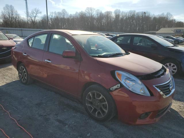 3N1CN7AP5EL858032 - 2014 NISSAN VERSA S BURGUNDY photo 4