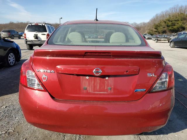 3N1CN7AP5EL858032 - 2014 NISSAN VERSA S BURGUNDY photo 6