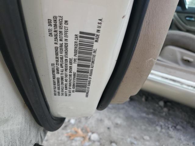 4S3BH675737649957 - 2003 SUBARU LEGACY OUTBACK AWP 白色 照片 13