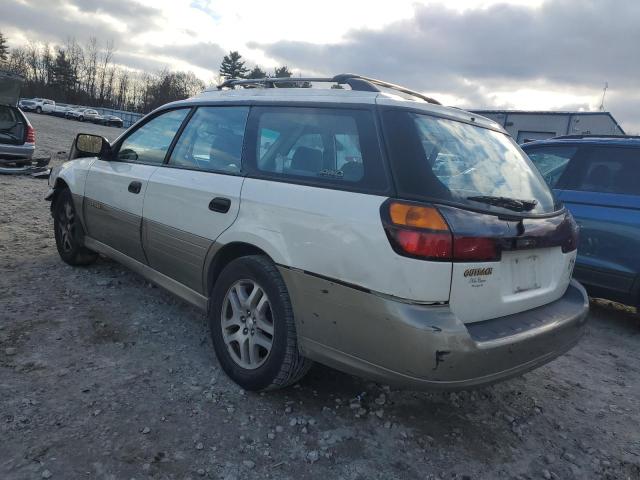 4S3BH675737649957 - 2003 SUBARU LEGACY OUTBACK AWP WHITE photo 2