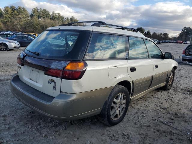 4S3BH675737649957 - 2003 SUBARU LEGACY OUTBACK AWP WHITE photo 3