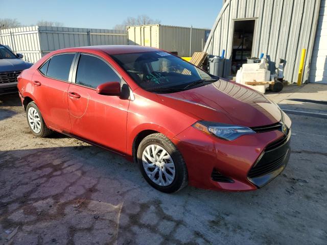 5YFBURHE6HP650020 - 2017 TOYOTA COROLLA L RED photo 4