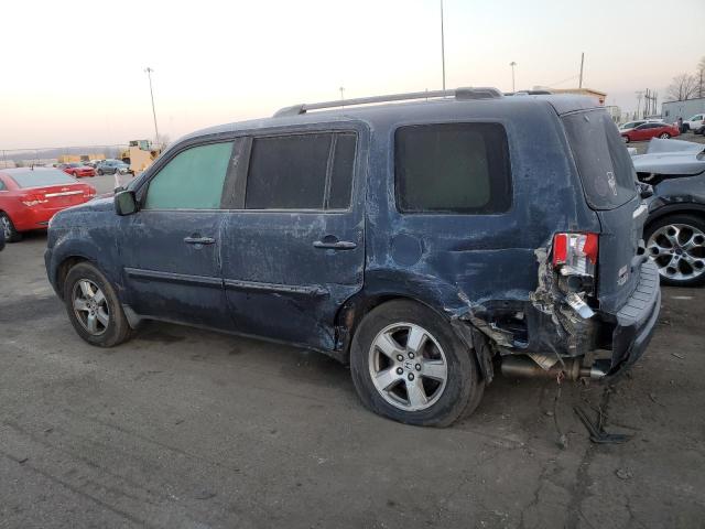 5FNYF48599B025437 - 2009 HONDA PILOT EXL BLUE photo 2