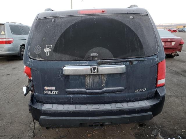 5FNYF48599B025437 - 2009 HONDA PILOT EXL BLUE photo 6