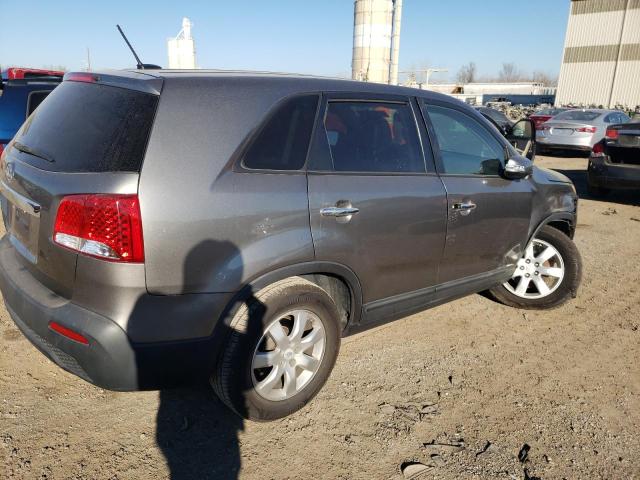 5XYKT3A16BG060483 - 2011 KIA SORENTO BASE GRAY photo 3