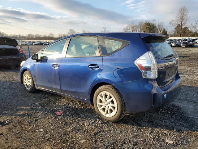 JTDZN3EU2C3016340 - 2012 TOYOTA PRIUS V BLUE photo 2