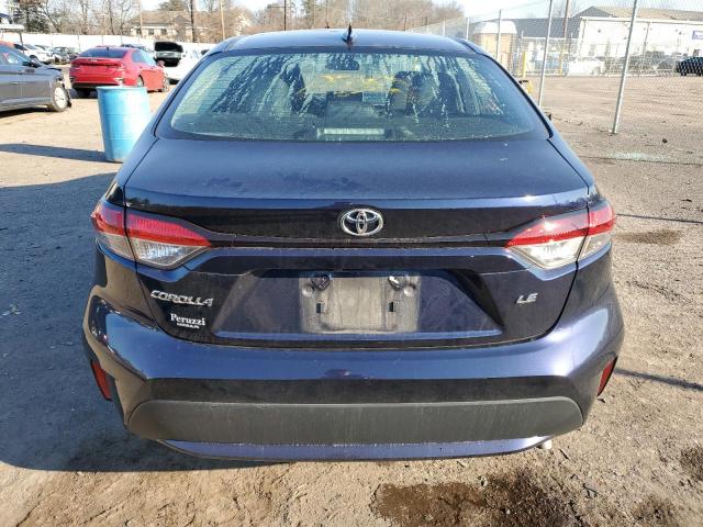 5YFEPMAE0MP162984 - 2021 TOYOTA COROLLA LE BLUE photo 6