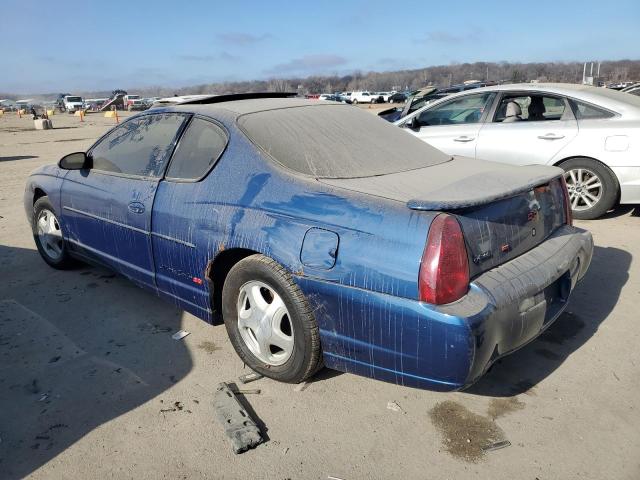 2G1WX12K039383788 - 2003 CHEVROLET MONTE CARL SS BLUE photo 2