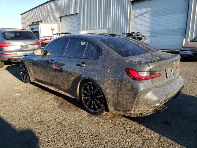 WBS43AY02PFP93353 - 2023 BMW M3 COMPETITION GRAY photo 2