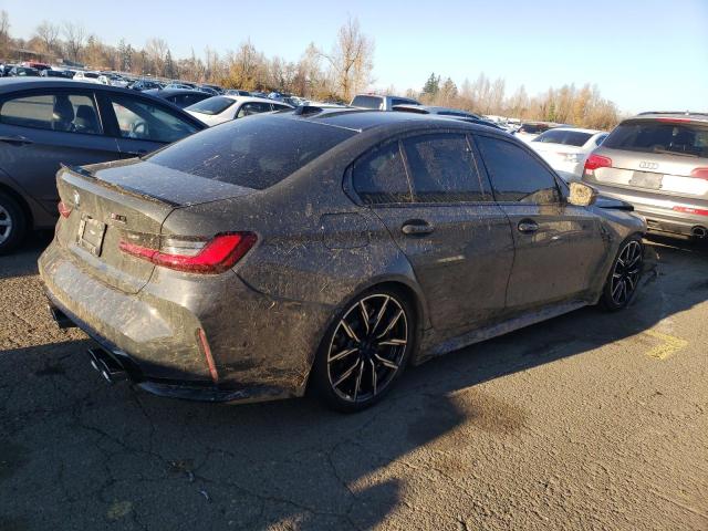 WBS43AY02PFP93353 - 2023 BMW M3 COMPETITION GRAY photo 3