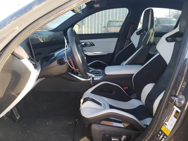 WBS43AY02PFP93353 - 2023 BMW M3 COMPETITION GRAY photo 7