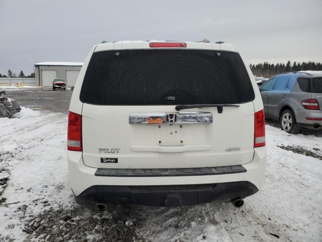 5FNYF4H5XEB034318 - 2014 HONDA PILOT EXL WHITE photo 6