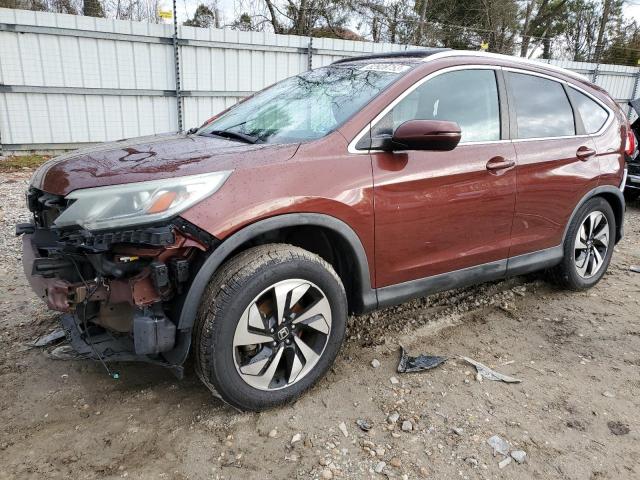 5J6RM4H90FL065647 - 2015 HONDA CR-V TOURING BROWN photo 1