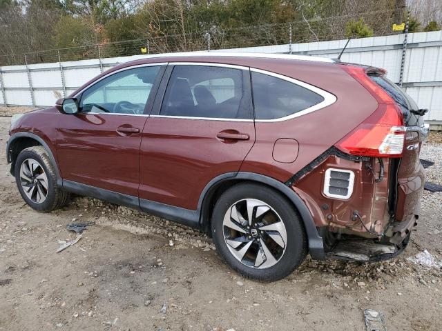 5J6RM4H90FL065647 - 2015 HONDA CR-V TOURING BROWN photo 2