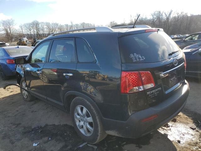 5XYKTCA61DG388926 - 2013 KIA SORENTO LX BLACK photo 2