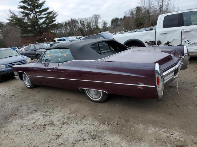 F8311834 - 1968 CADILLAC DEVILLE BURGUNDY photo 2