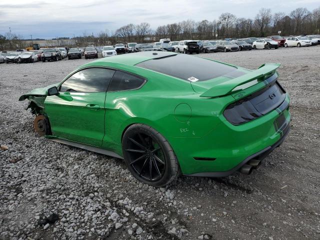 1FA6P8CF4K5199635 - 2019 FORD MUSTANG GT GREEN photo 2