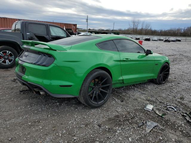 1FA6P8CF4K5199635 - 2019 FORD MUSTANG GT GREEN photo 3