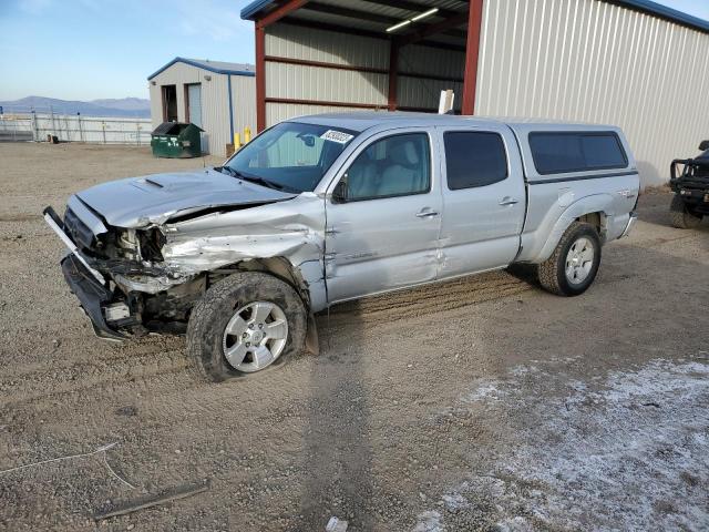 3TMMU4FN5CM049518 - 2012 TOYOTA TACOMA DOUBLE CAB LONG BED GRAY photo 1