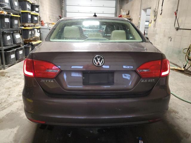 3VWLX7AJ9BM359305 - 2011 VOLKSWAGEN JETTA SEL BROWN photo 6