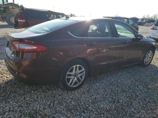 3FA6P0H7XGR184659 - 2016 FORD FUSION SE BURGUNDY photo 3