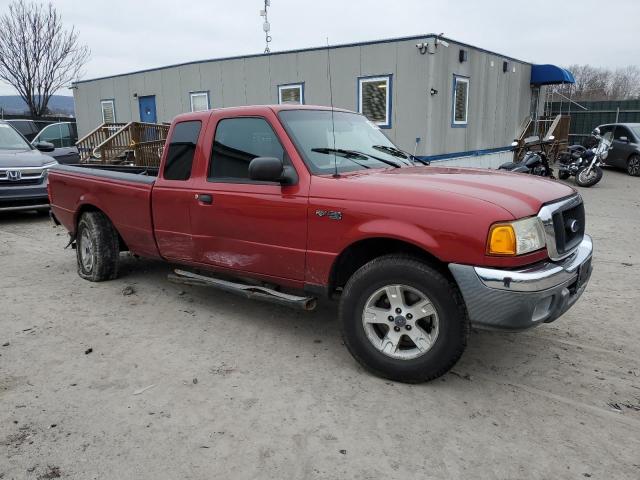 1FTZR45E55PB03129 - 2005 FORD RANGER SUPER CAB RED photo 4