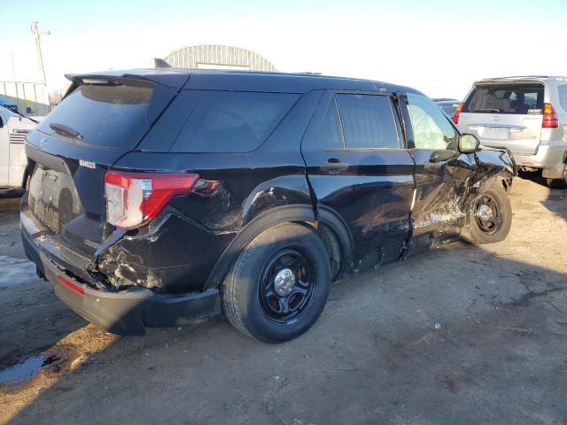 1FM5K8AC7MNA06017 - 2021 FORD EXPLORER POLICE INTERCEPTOR შავი ფოტო 3