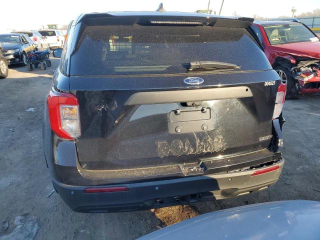 1FM5K8AC7MNA06017 - 2021 FORD EXPLORER POLICE INTERCEPTOR შავი ფოტო 6