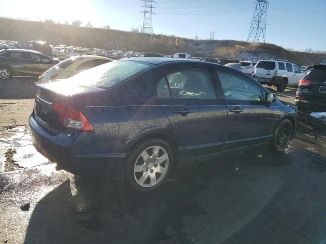 1HGFA16569L003790 - 2009 HONDA CIVIC LX BLUE photo 3