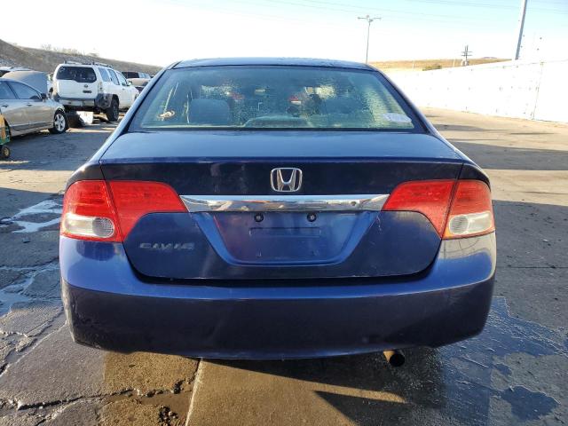 1HGFA16569L003790 - 2009 HONDA CIVIC LX BLUE photo 6