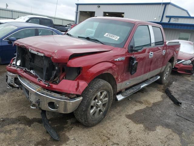 1FTFW1EF2DKD25996 - 2013 FORD F150 SUPERCREW RED photo 1