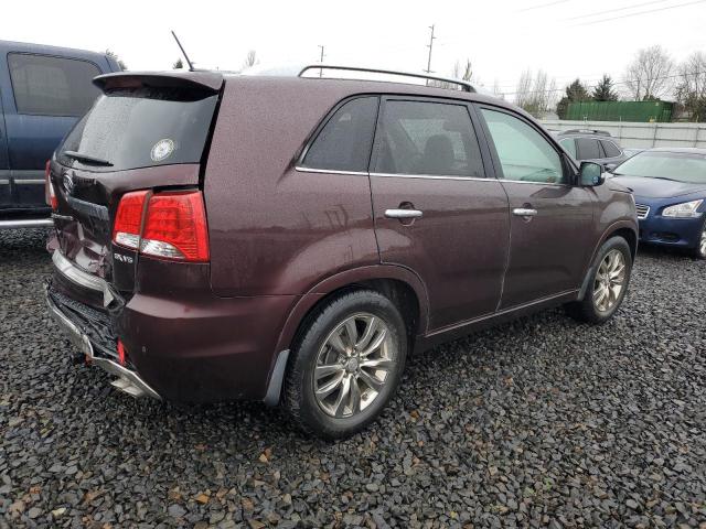 5XYKW4A2XDG384786 - 2013 KIA SORENTO SX MAROON photo 3