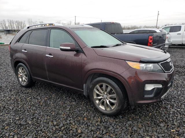 5XYKW4A2XDG384786 - 2013 KIA SORENTO SX MAROON photo 4