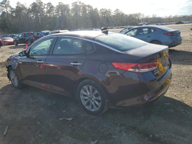 5XXGT4L3XGG002981 - 2016 KIA OPTIMA LX MAROON photo 2