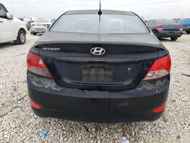 KMHCT4AE8CU160805 - 2012 HYUNDAI ACCENT GLS BLACK photo 6