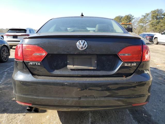 3VWDP7AJXCM344107 - 2012 VOLKSWAGEN JETTA SE BLACK photo 6