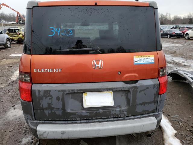 5J6YH18503L008422 - 2003 HONDA ELEMENT EX ORANGE photo 6