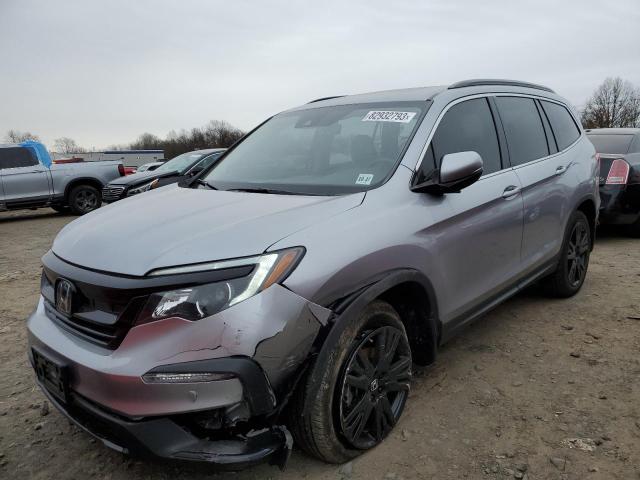 5FNYF6H27NB095188 - 2022 HONDA PILOT SE SILVER photo 1