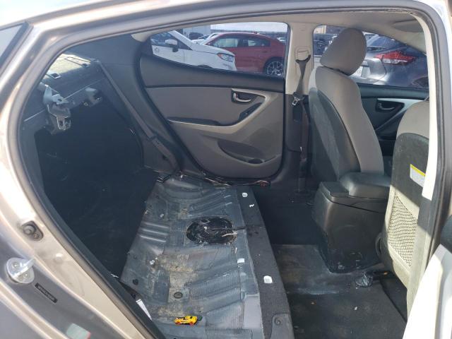 5NPDH4AEXEH509390 - 2014 HYUNDAI ELANTRA SE GRAY photo 10