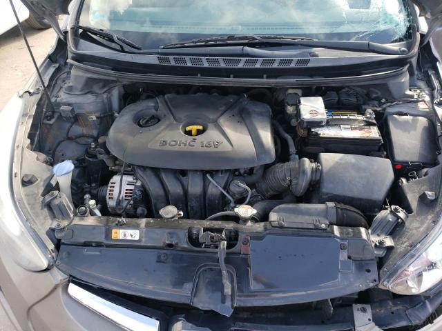 5NPDH4AEXEH509390 - 2014 HYUNDAI ELANTRA SE GRAY photo 11