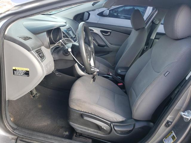 5NPDH4AEXEH509390 - 2014 HYUNDAI ELANTRA SE GRAY photo 7