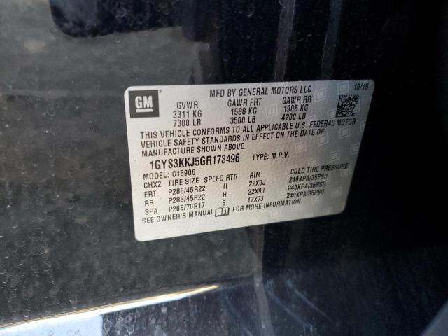 1GYS3KKJ5GR173496 - 2016 CADILLAC ESCALADE ESV PLATINUM შავი ფოტო 13