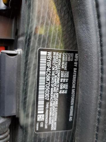 WBY8P4C58K7D50307 - 2019 BMW I3 REX BLUE photo 12