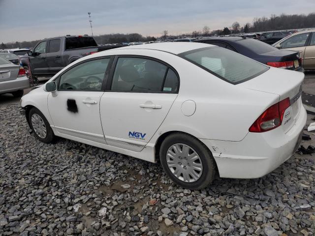 1HGFA46509L000126 - 2009 HONDA CIVIC GX WHITE photo 2